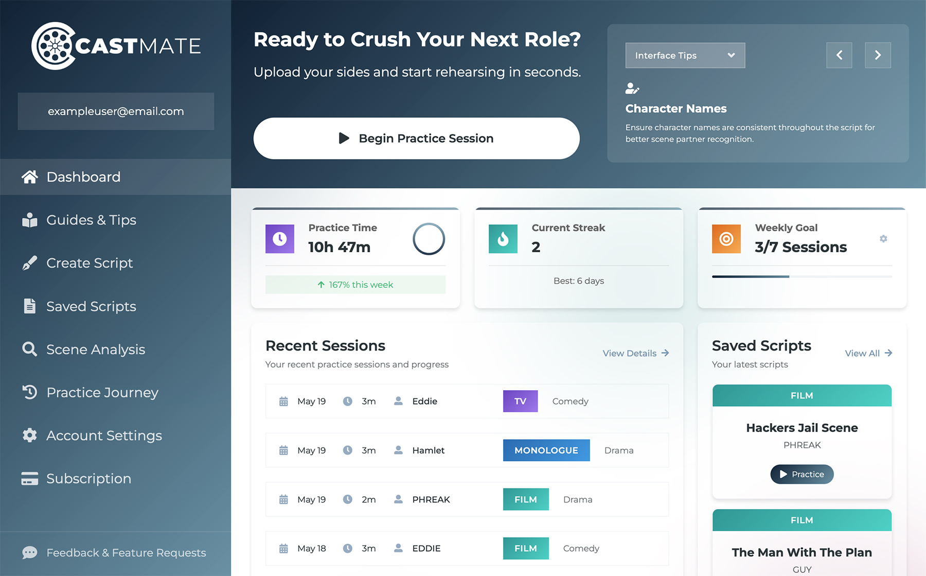 CastMate Dashboard